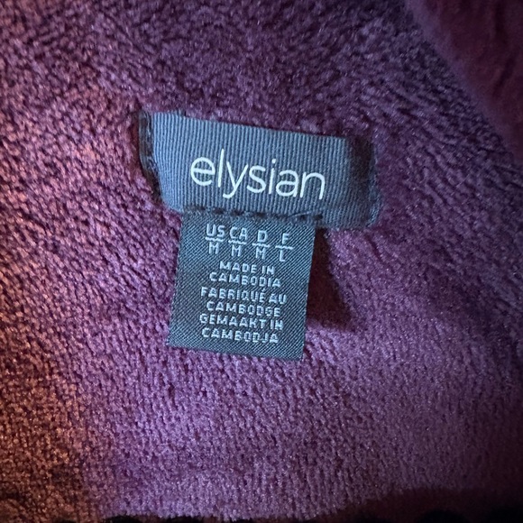 Elysian Plush Purple Women's Robe - Picture 3 of 4